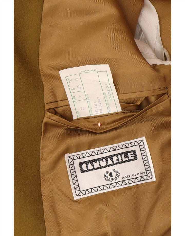 CANNARILE Mens 2 Button Blazer Jacket IT 52 XL Green Wool