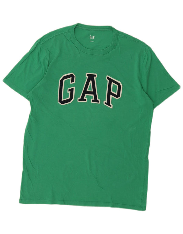 Gap Herre Grafisk T-Shirt Top Medium Grøn