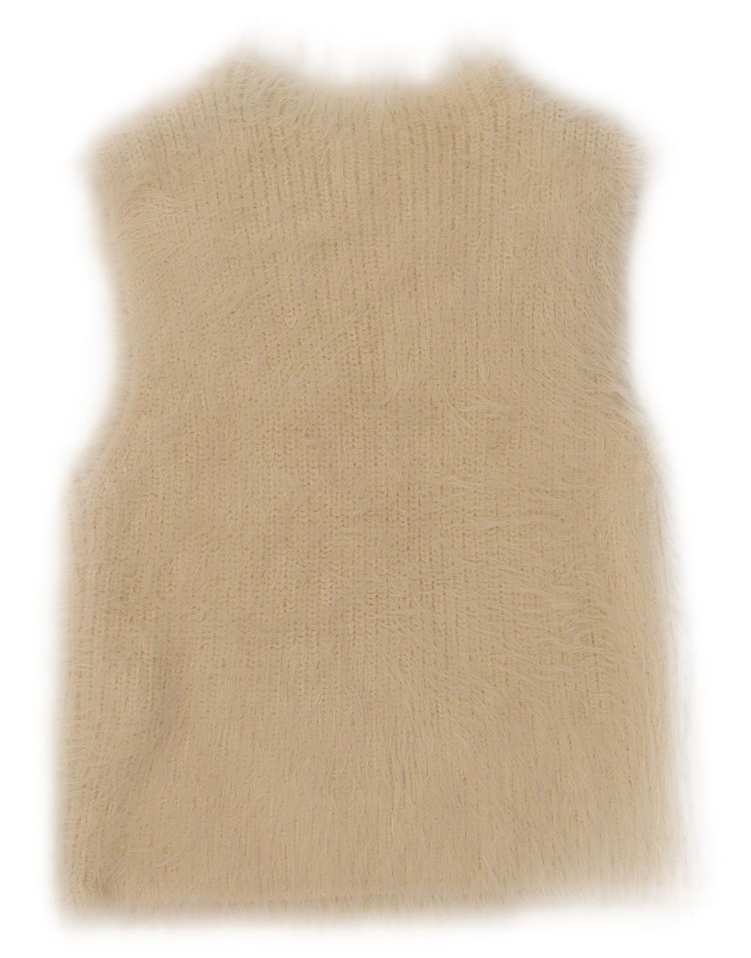 Zara Dame Crop Vest Tank Top UK 14 Stor Beige Polyamid