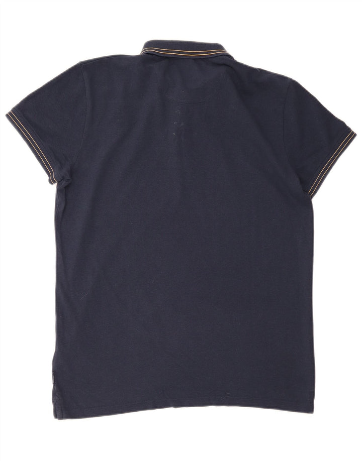 Wrangler Poloshirt til mænd Stor marineblå bomuld