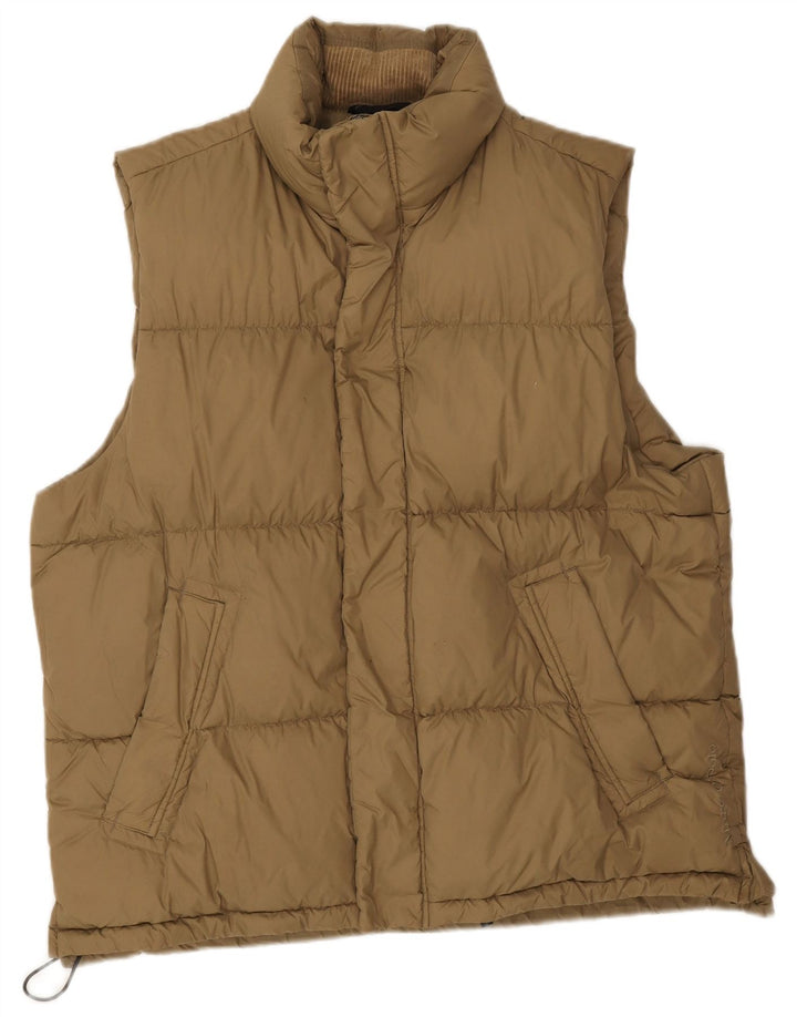 Marc O'Polo Herre Polstret Gilet UK 40 Stor brun polyamid