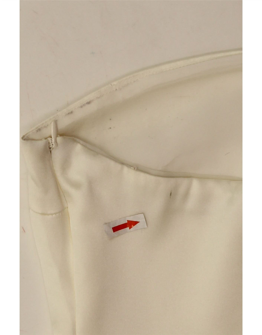 Zara Womens Crop stropløs top UK 12 Medium White Polyester