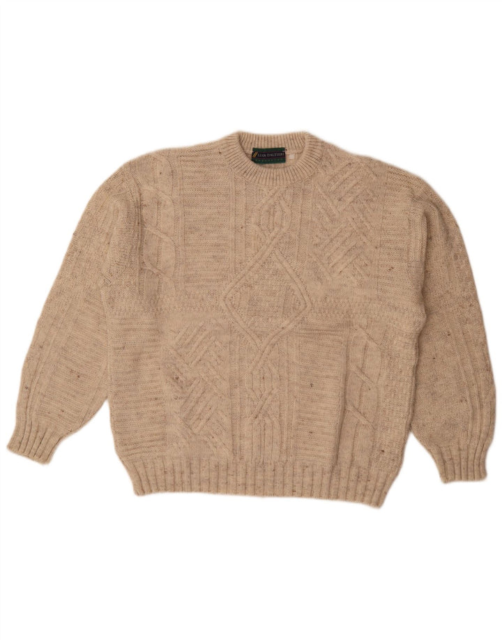 Luca D'altieri Herre Loose Fit Jumper Sweater IT 50 Medium Beige