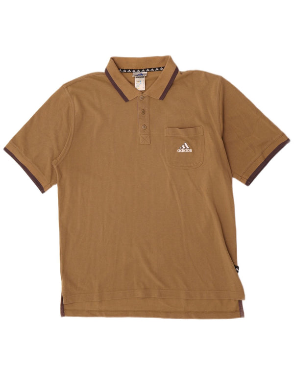 Adidas Polo Shirt til mænd UK 40/42 Medium Beige Bomuld