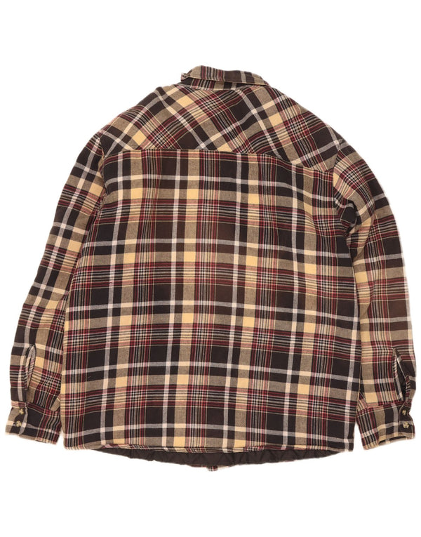 Toptex herre skovhugger flannel skjorte 2XL beige ternet bomuld