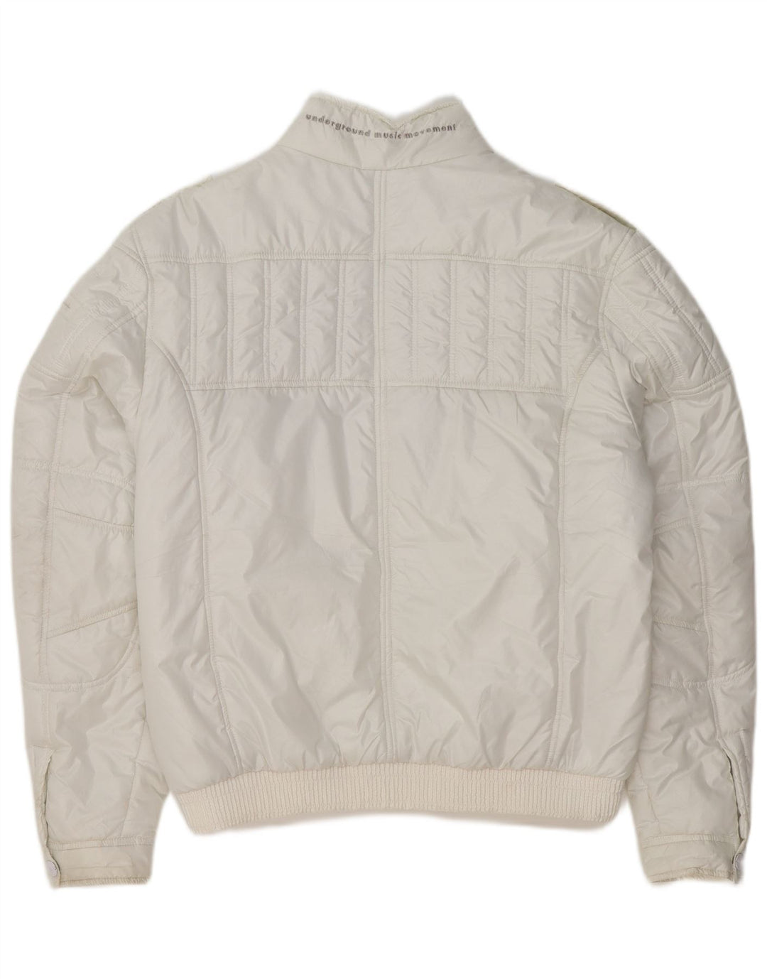UMM Herre Military Polstret Jakke UK 42 XL Hvid Polyester