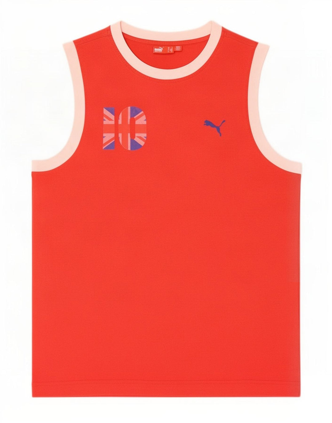 Puma Herre Grafisk Vest Top Medium Rød Colourblock