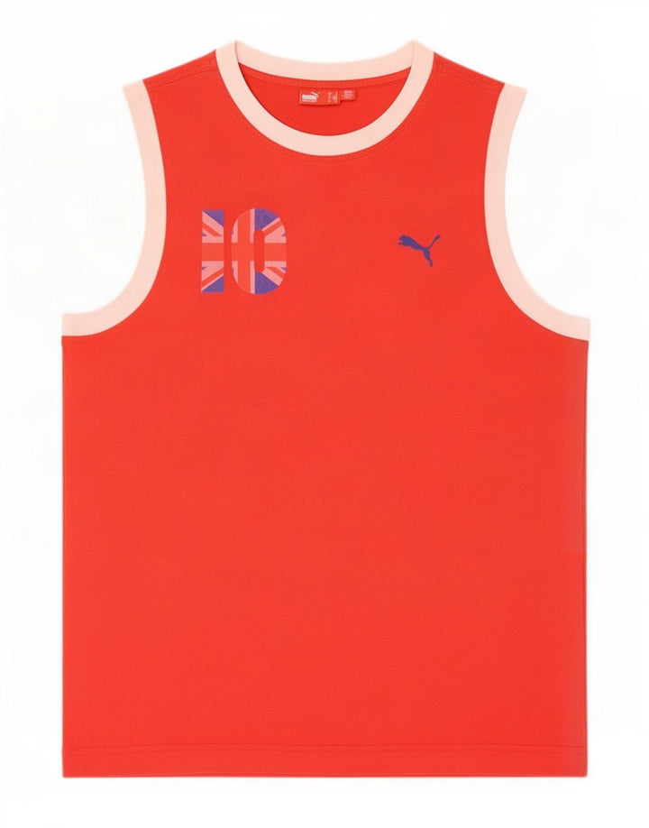 Puma Herre Grafisk Vest Top Medium Rød Colourblock