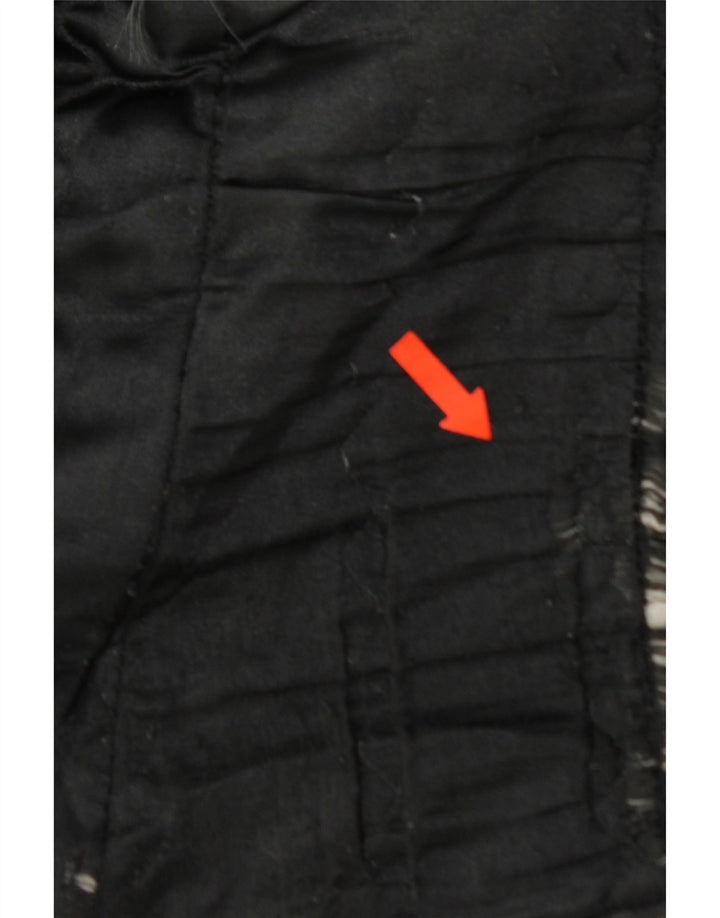 VINTAGE Womens Leather Jacket IT 48 XL Black Vintage Vintage and Second-Hand Vintage from Messina Hembry 