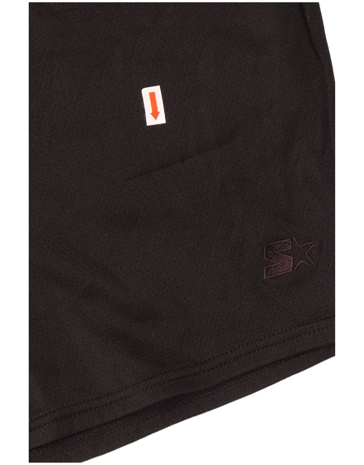 STARTER Mens Sport Shorts Small  Black Polyester