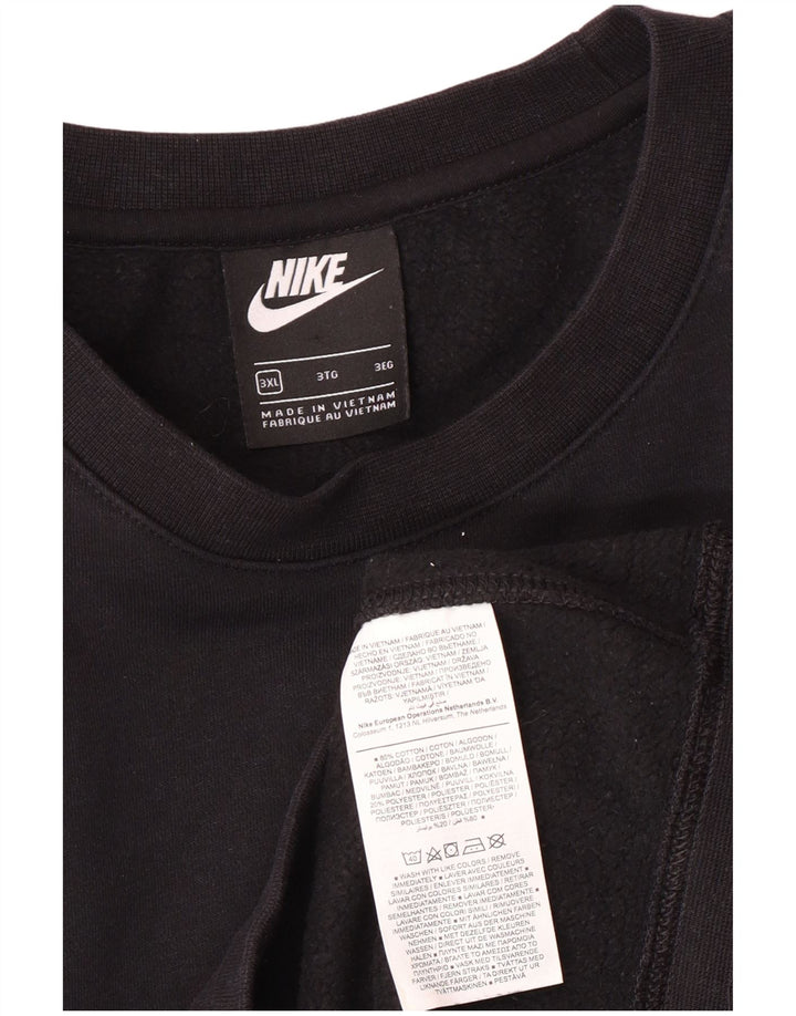 Nike Sweatshirt Jumper til mænd 3XL sort bomuld