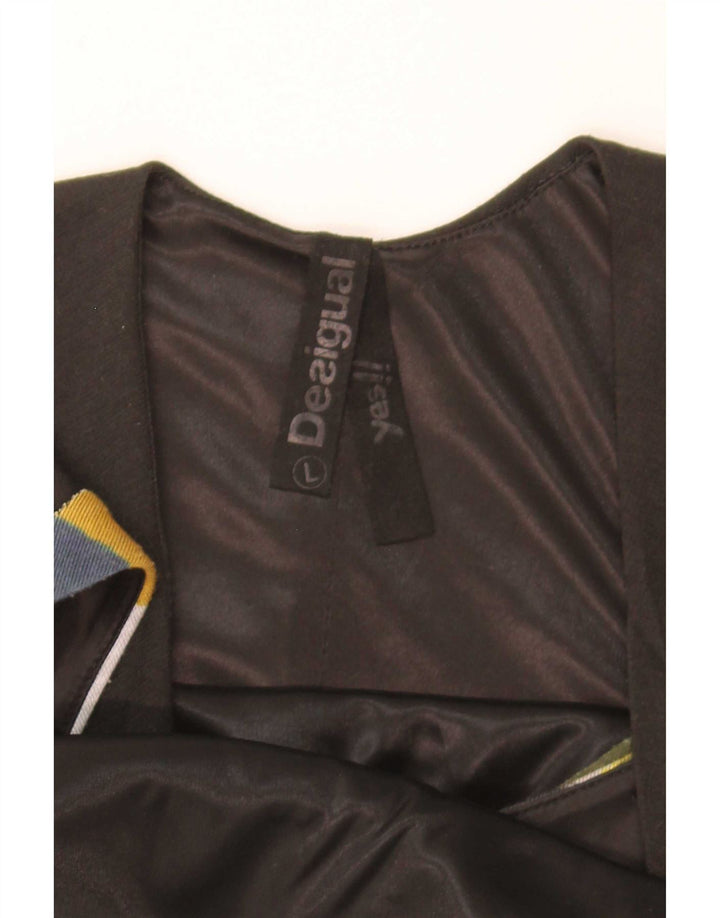 Desigual Kvinders Grafisk Skede Kjole UK 14 Stor Flerfarvet