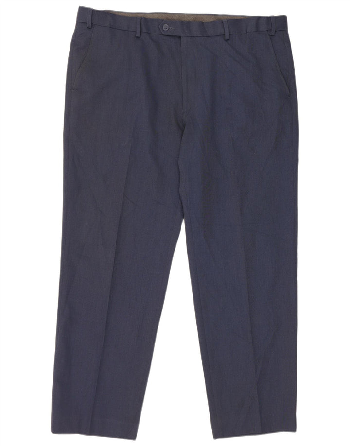 Marks & Spencer Herre Regular Fit Suit Bukser W40 L29 Marineblå polyester