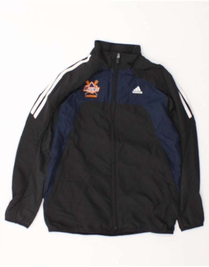 Adidas drenge grafisk træningsdragt topjakke 13-14 år sort polyester