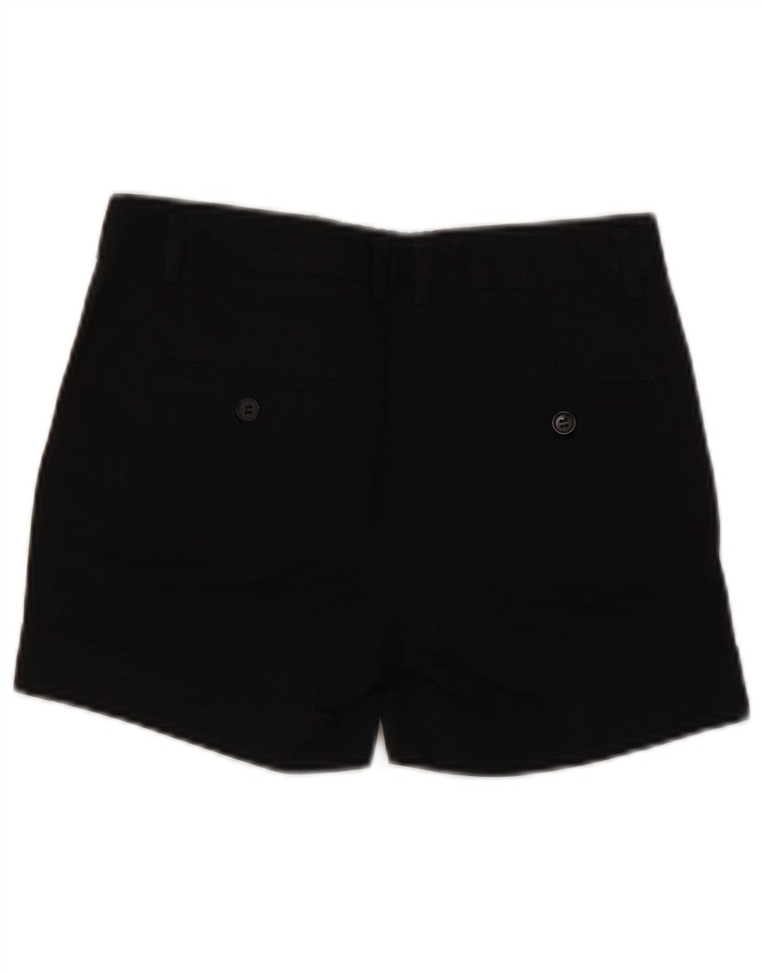 ZARA Chino Shorts til kvinder EU 34 2XS W24 Sort Bomuld