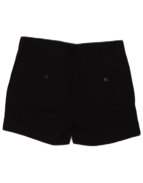 ZARA Chino Shorts til kvinder EU 34 2XS W24 Sort Bomuld