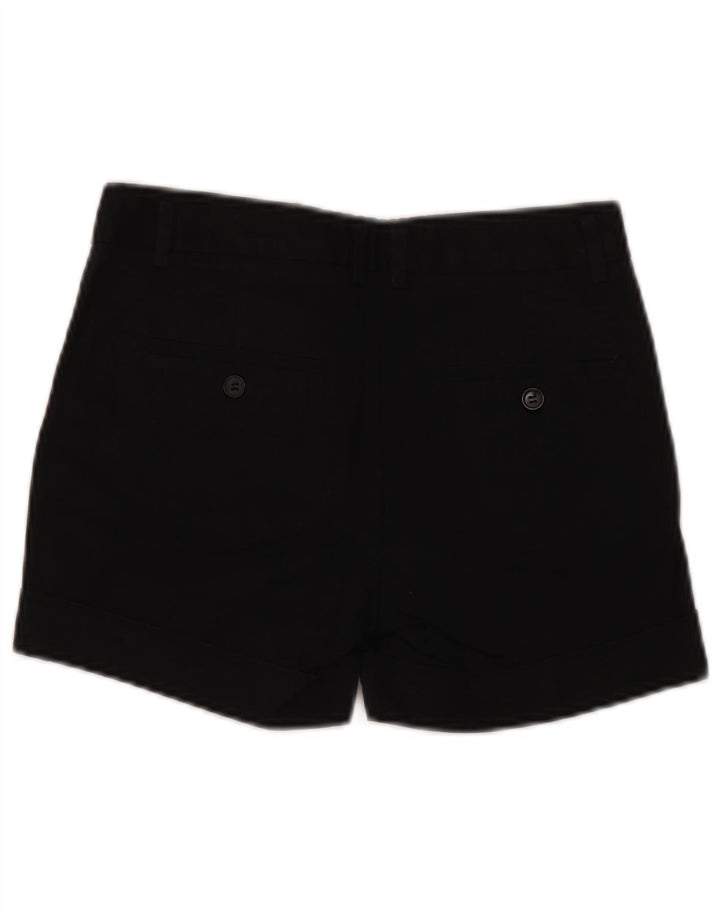 ZARA Chino Shorts til kvinder EU 34 2XS W24 Sort Bomuld