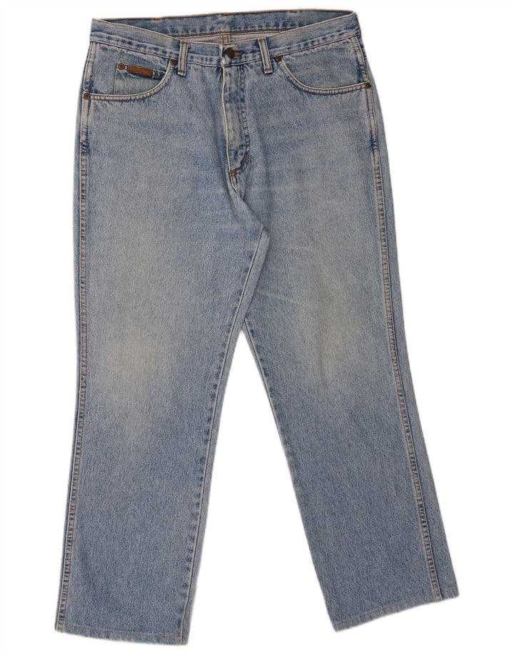 Wrangler Herre Texas Straight Jeans W35 L27 Blå Bomuld