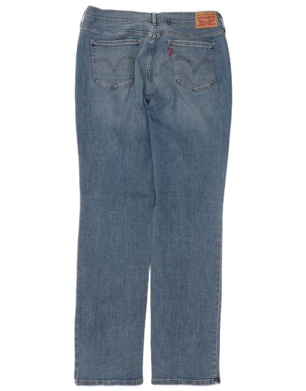 LEVI'S Dame lange lige jeans US 10 Large W30 L34 Blå Bomuld