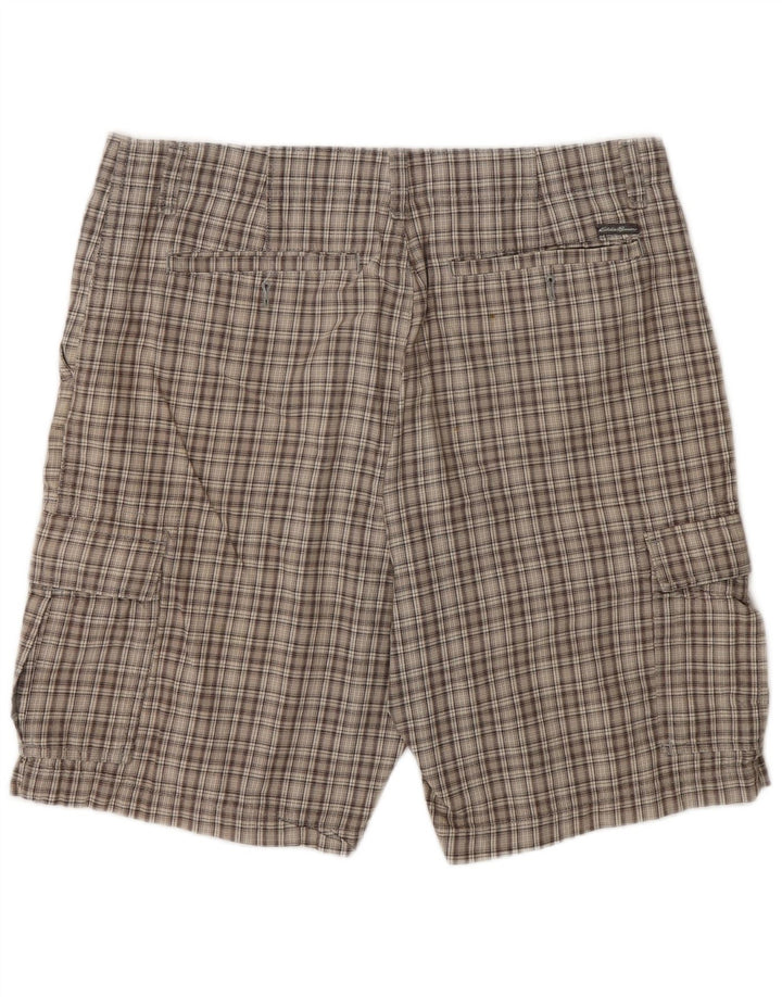 Eddie Bauer Herre Cargo Shorts Large W35 Grå Plaid