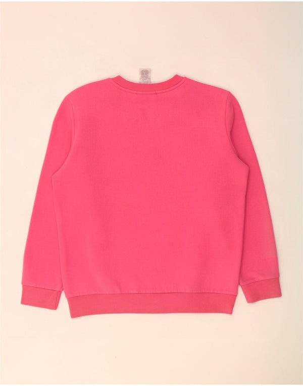 Adidas Dame Sweatshirt Jumper UK 16/18 Large Pink Bomuld