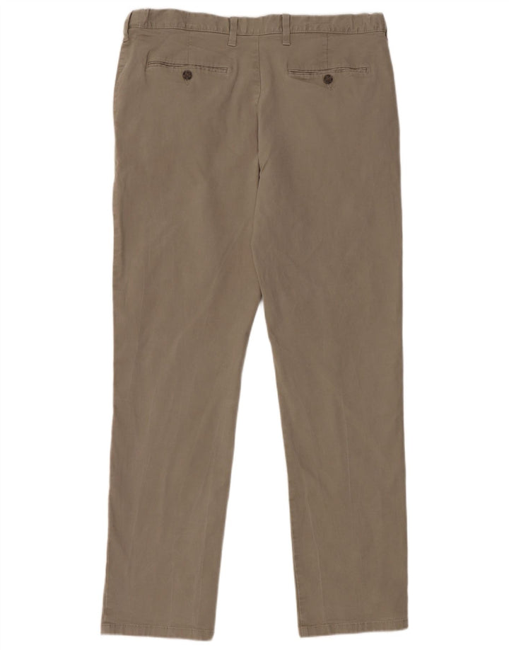 Marks & Spencer Herre Regular Chino Bukser W38 L33 Grå Bomuld