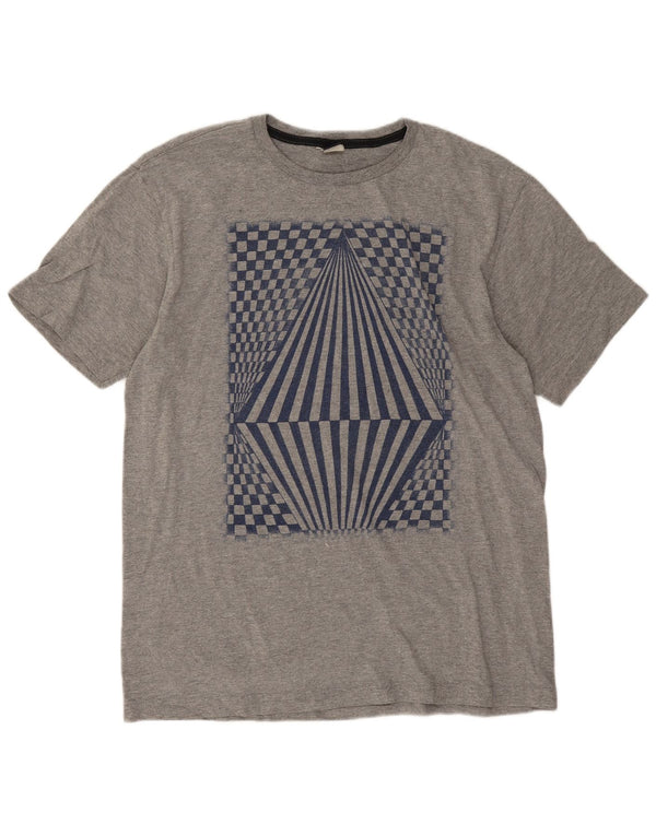 Volcom Herre Grafisk T-Shirt Top Stor Grå