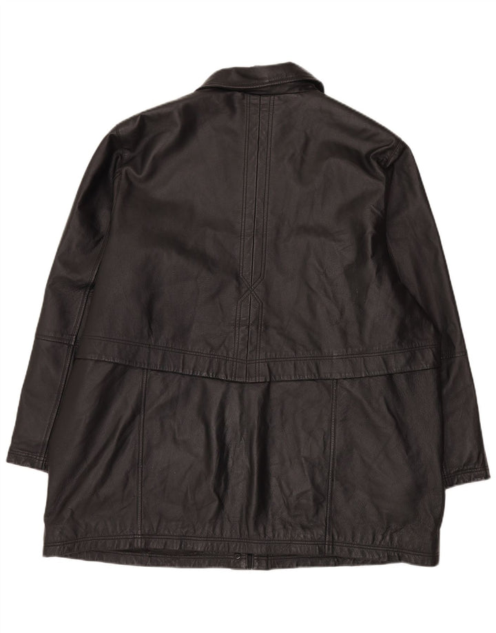 Canda Herre Læderjakke IT 52 XL Sort Læder