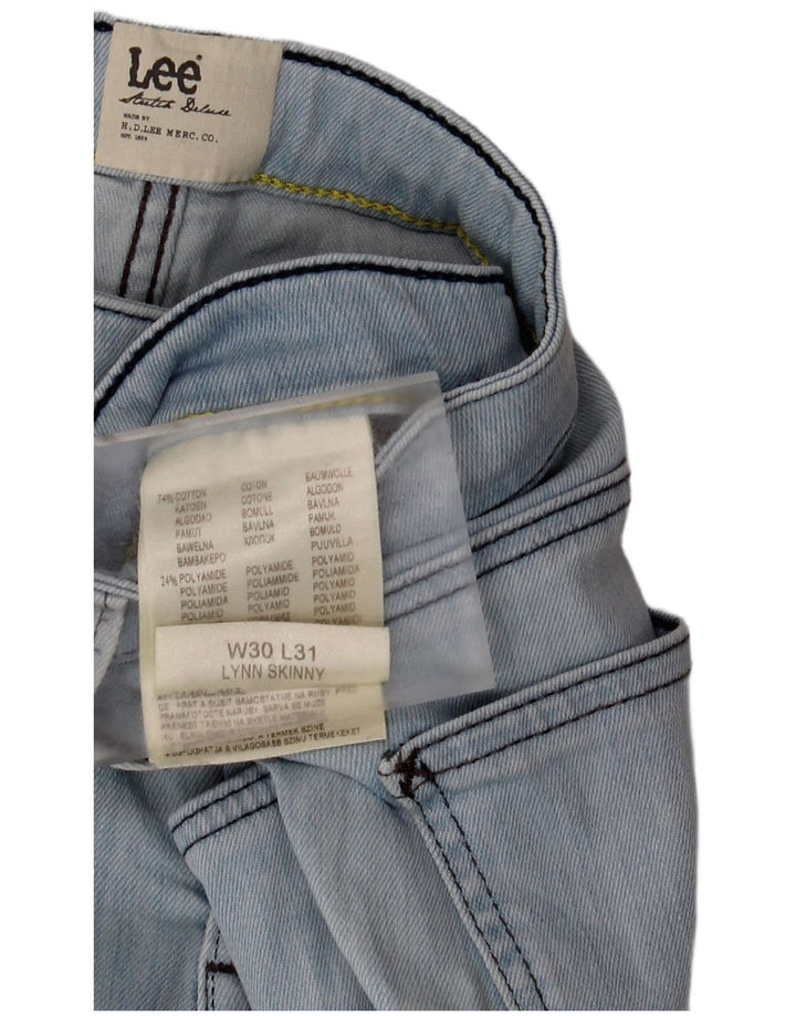 LEE Dame Lynn Skinny Jeans W30 L31 Blå Bomuld