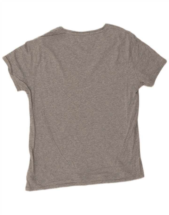 Tommy Hilfiger Herre Regular Fit T-Shirt Top XL Grå Bomuld