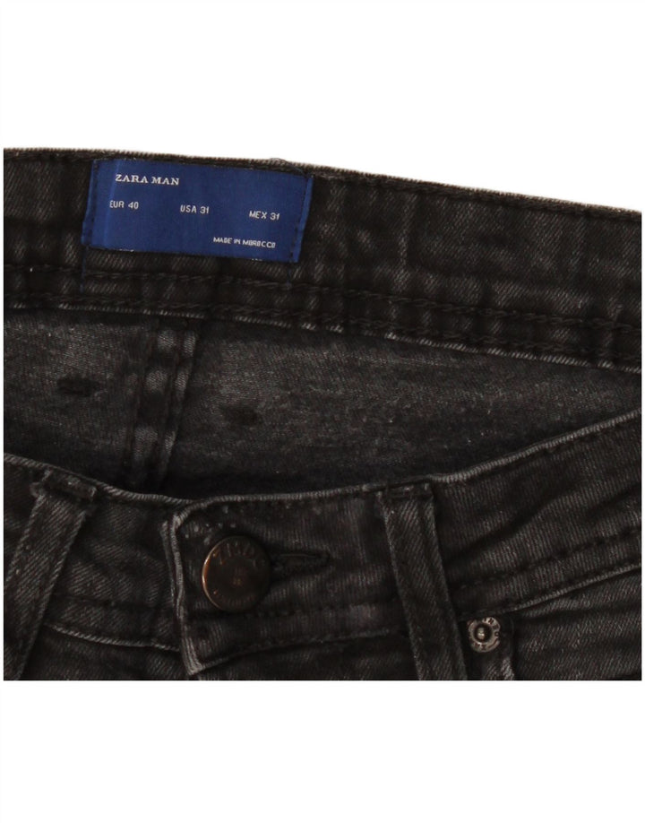 Zara Herre Slim Jeans EU 40 Medium W31 L30 Sort