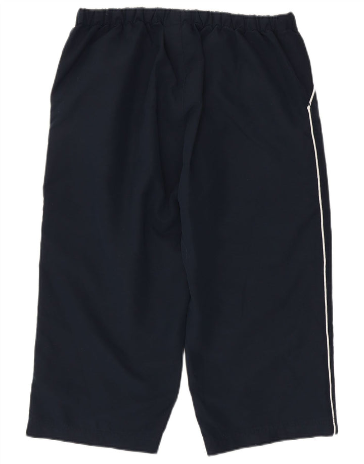 Reebok Dame Capri Træningsdragt Bukser UK 14 Medium Navy Blue Polyester