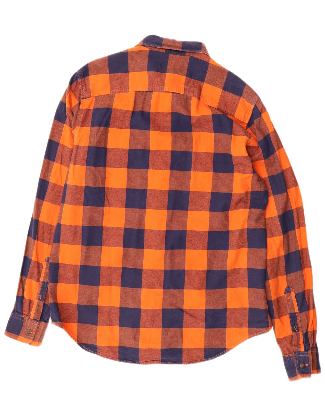 TIMBERLAND Herre Regular Fit Flanelskjorte Medium Orange ternet bomuld