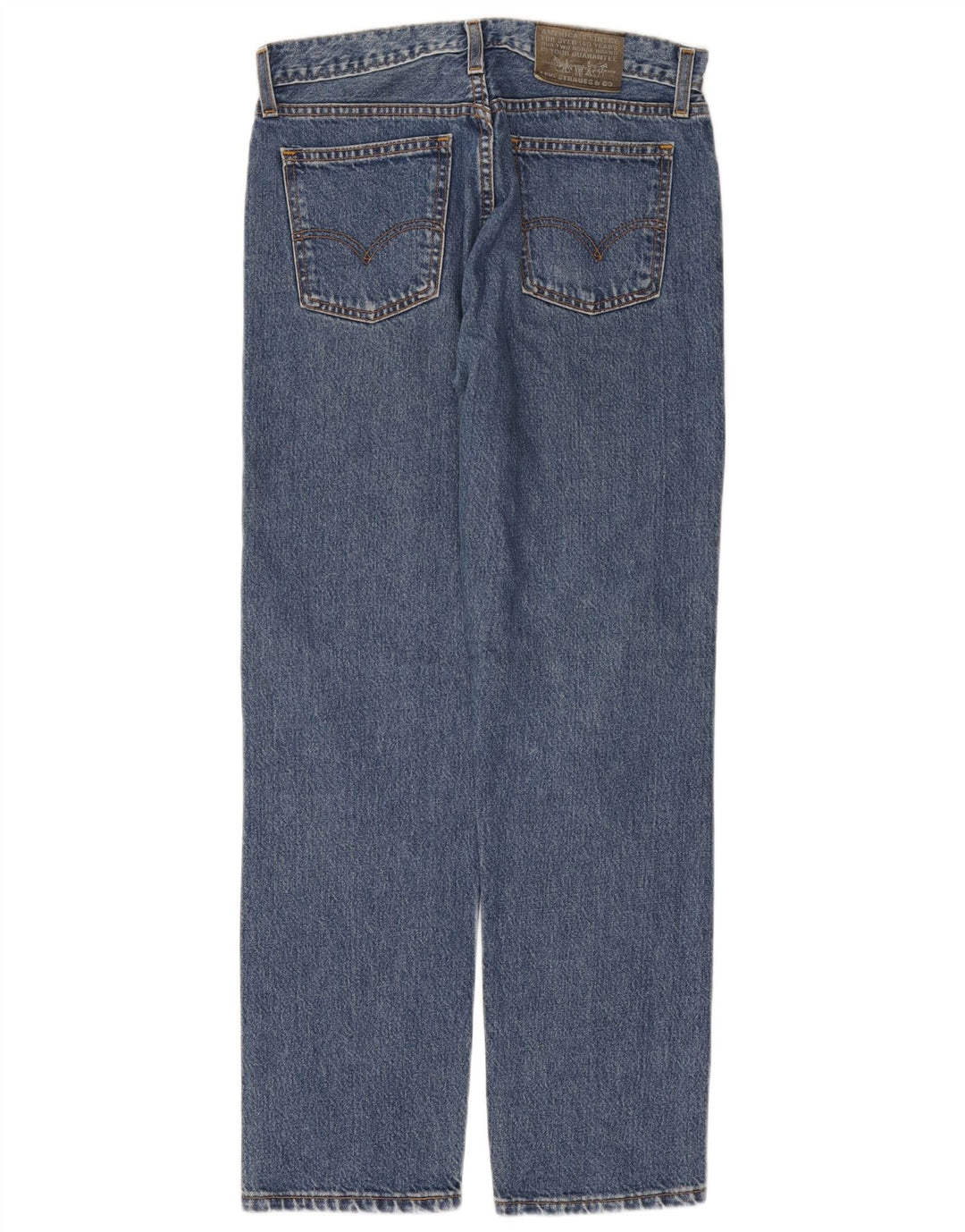 LEVI'S Herre 615 Straight Jeans W32 L30 Blå Bomuld