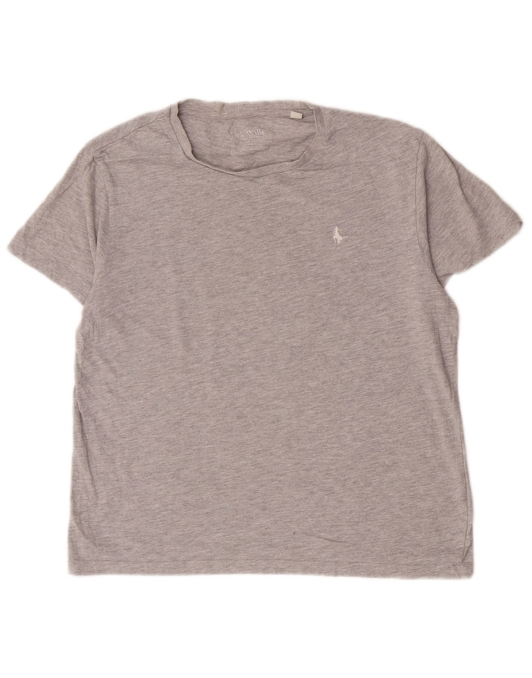 Jack Wills Dame Oversized T-Shirt Top UK 10 Lille Grå Bomuld