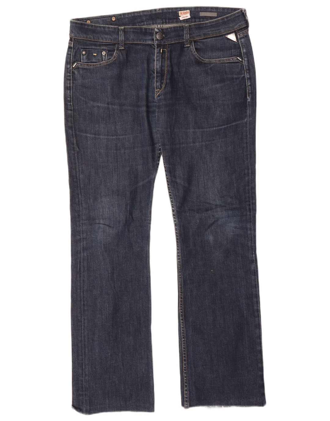 Replay Dame Straight Jeans W35 L30 Blå