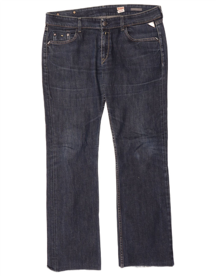 Replay Dame Straight Jeans W35 L30 Blå