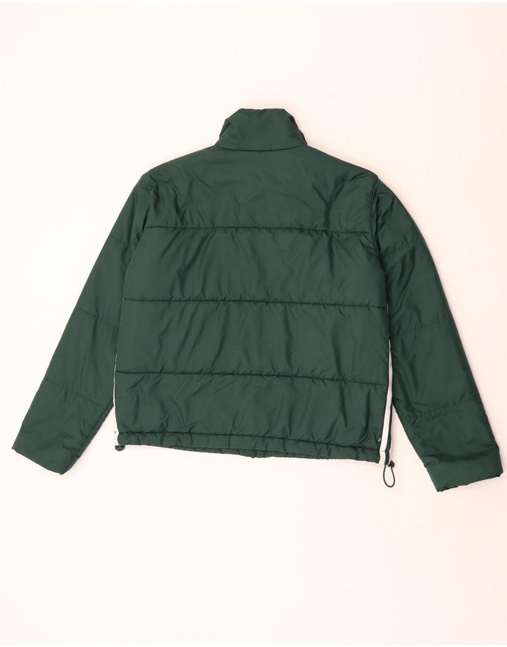 Adidas Dame Oversized Polstret Jakke UK 10 Lille Grøn Polyester