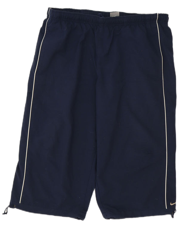 Nike Sportshorts til mænd XL Navyblå stribet polyestersport