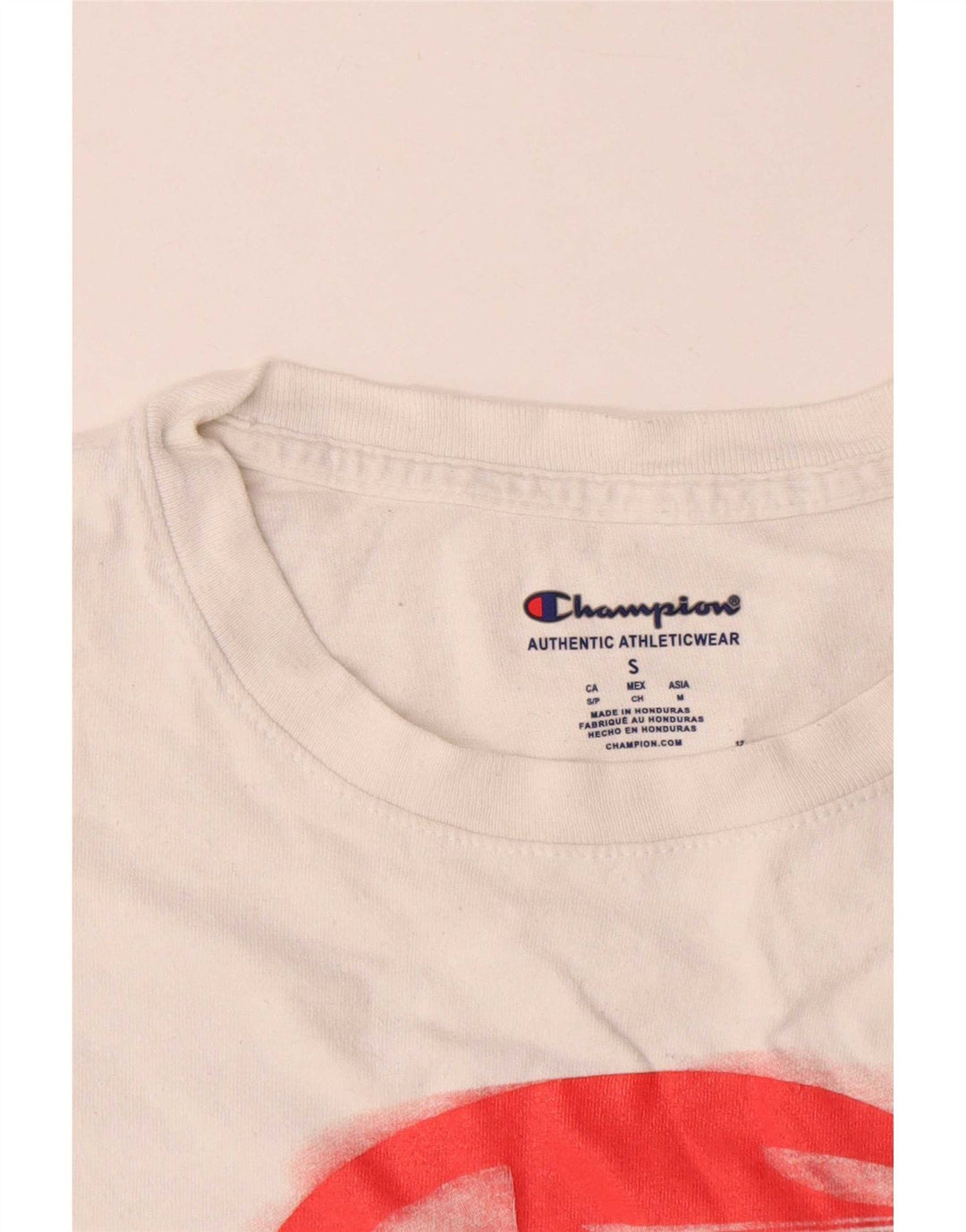 Champion Herre Grafisk T-Shirt Top Lille Hvid