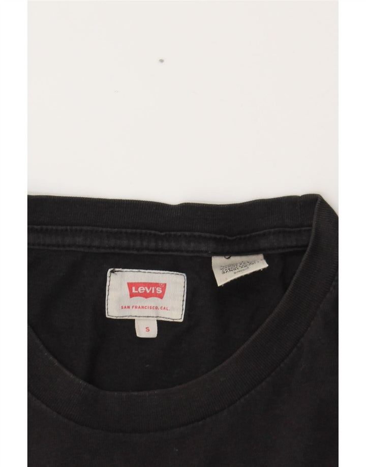 LEVI'S Mens T-Shirt Top Small Black Cotton Vintage Levi's and Second-Hand Levi's from Messina Hembry 