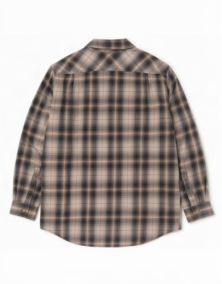 Marlboro Classics Flannelskjorte til mænd Stor marineblå ternet bomuld