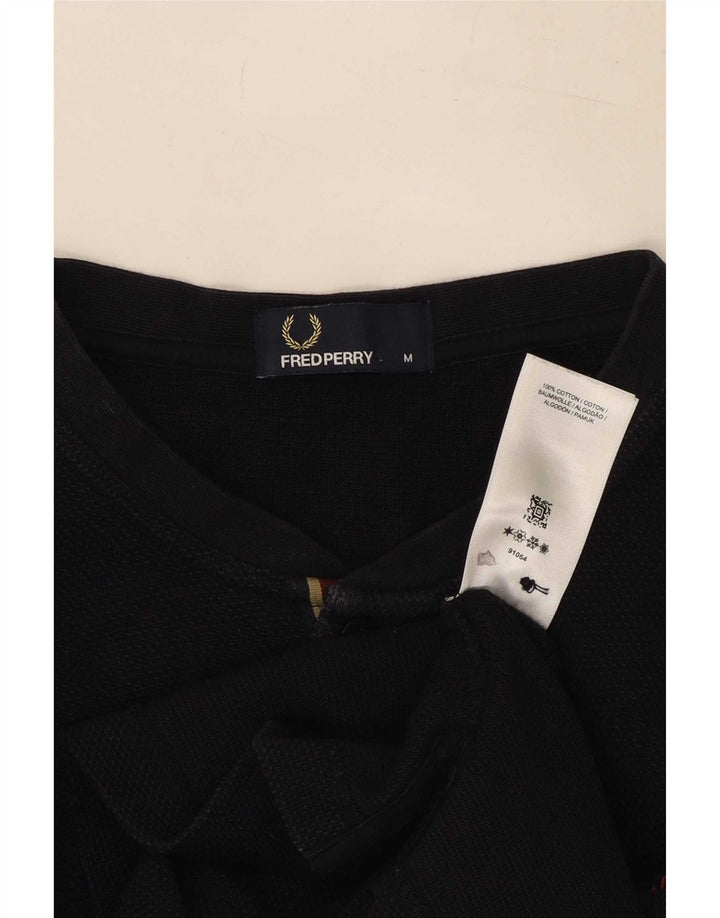 Fred Perry Herre Top Langærmet Medium Marineblå Bomuld