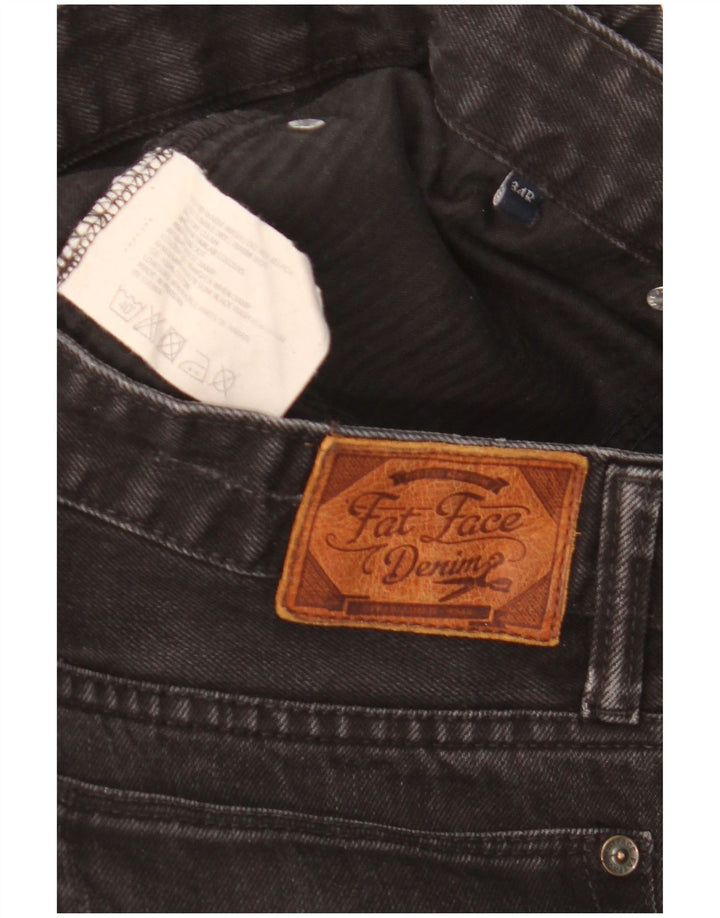 Fat Face Dame Slim Jeans W34 L31 Sort Bomuld