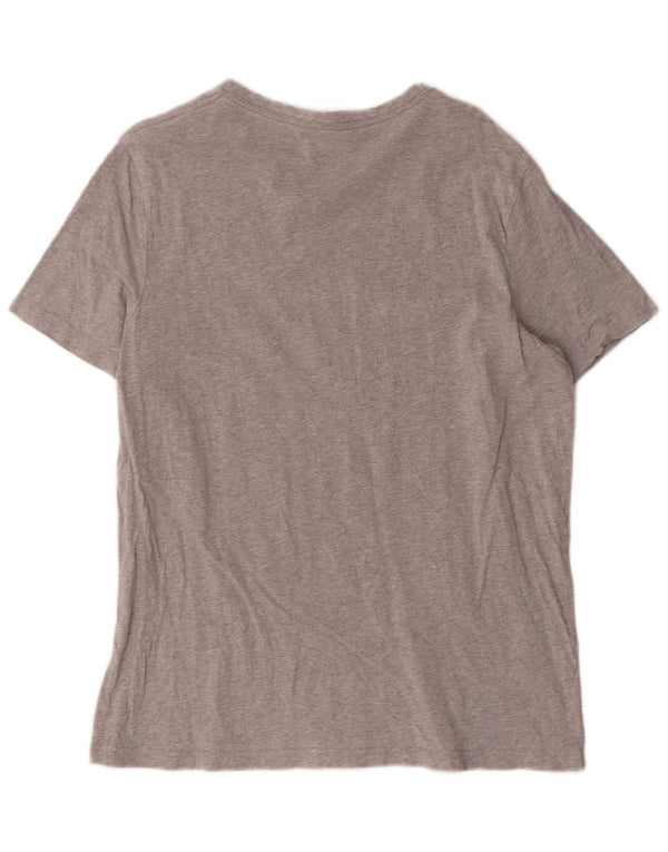 Tommy Hilfiger Herre T-shirt Top Medium Grey Flecked Bomuld