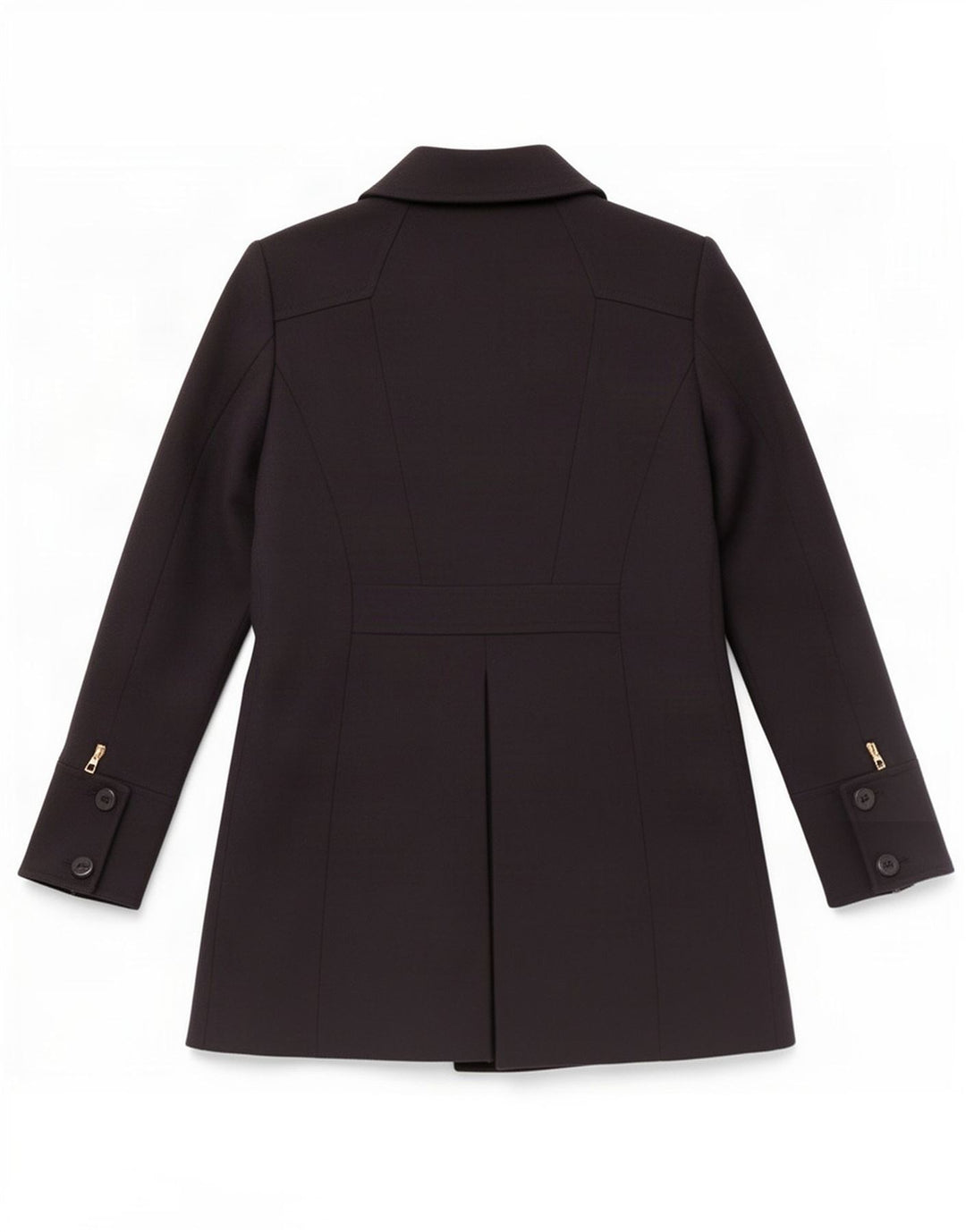 Reiss Dame Dobbeltradet Frakke UK 12 Medium Navy Blue Polyester