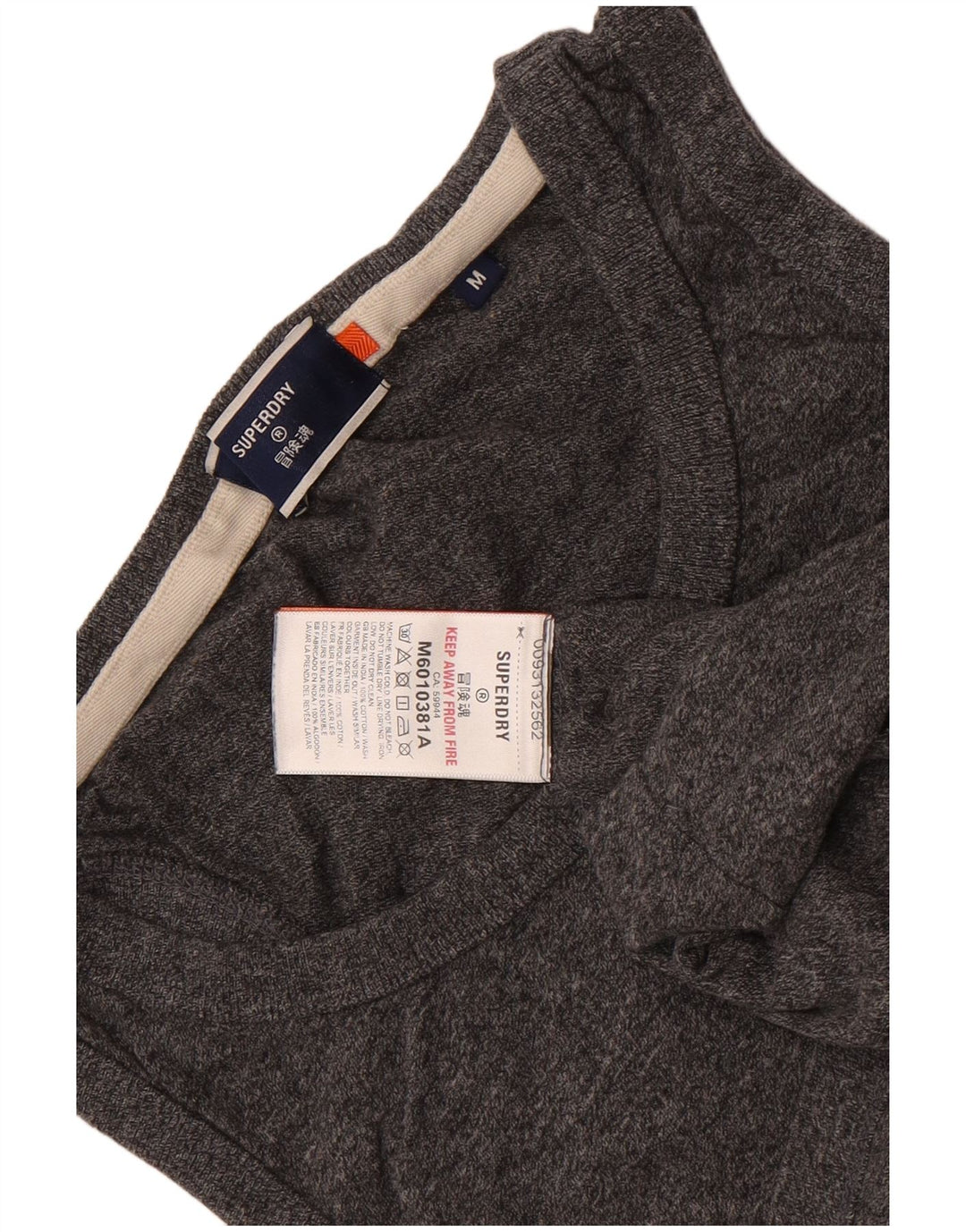 Superdry Herre Slim Vest Top Medium Grey Flecked Bomuld