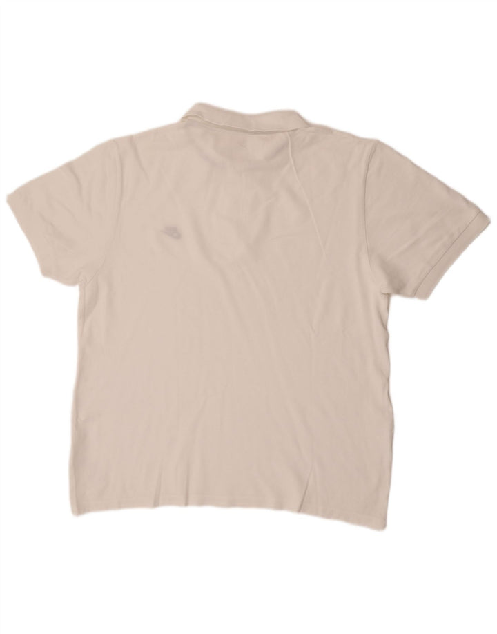 Nike herre poloshirt XL hvid bomuld