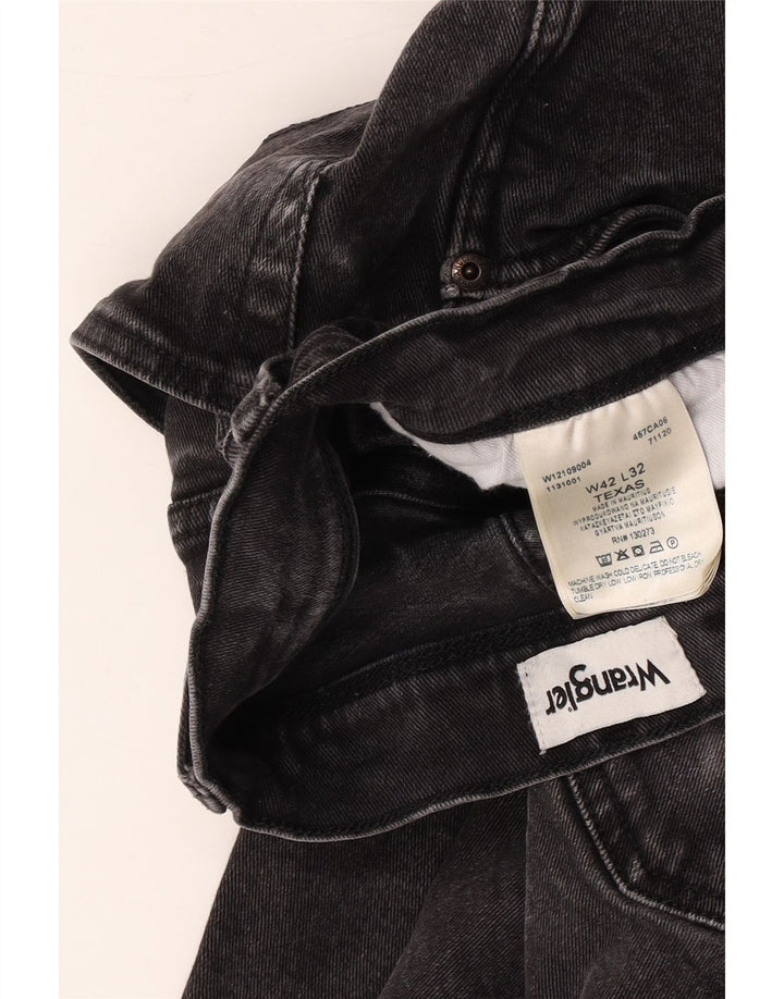 Wrangler Herre Texas Straight Jeans W42 L32 Grå Bomuld