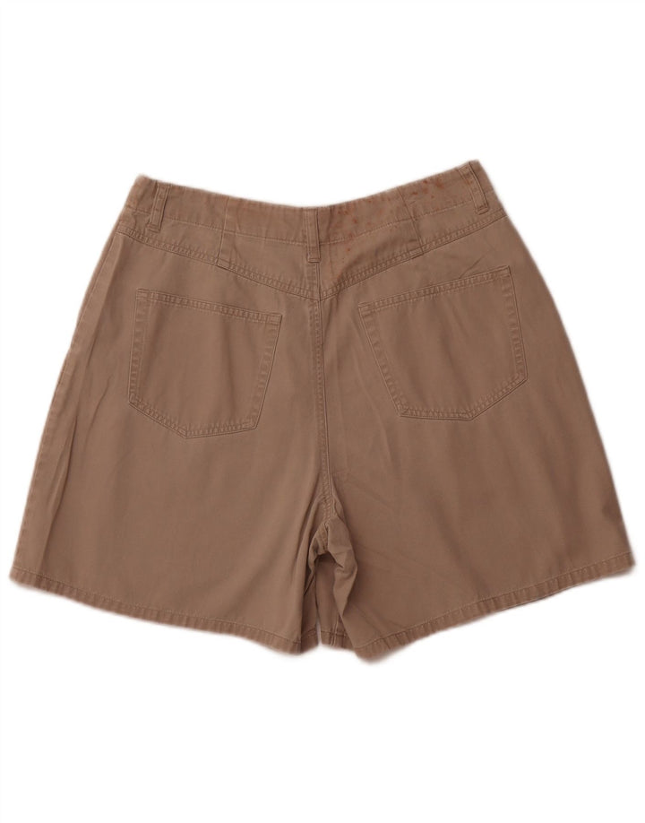 EDDIE BAUER kvinders højtaljede chinoshorts US 12 Large W30 Beige